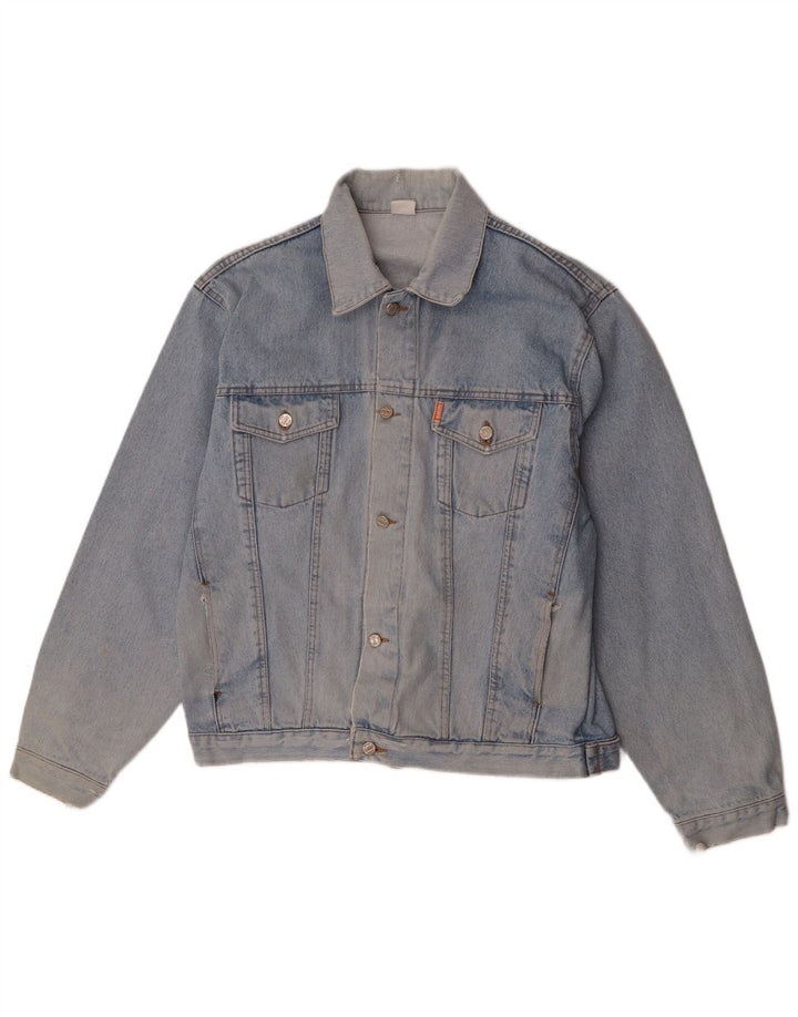 veste en denim homme vintage UK 40 Grand Bleu