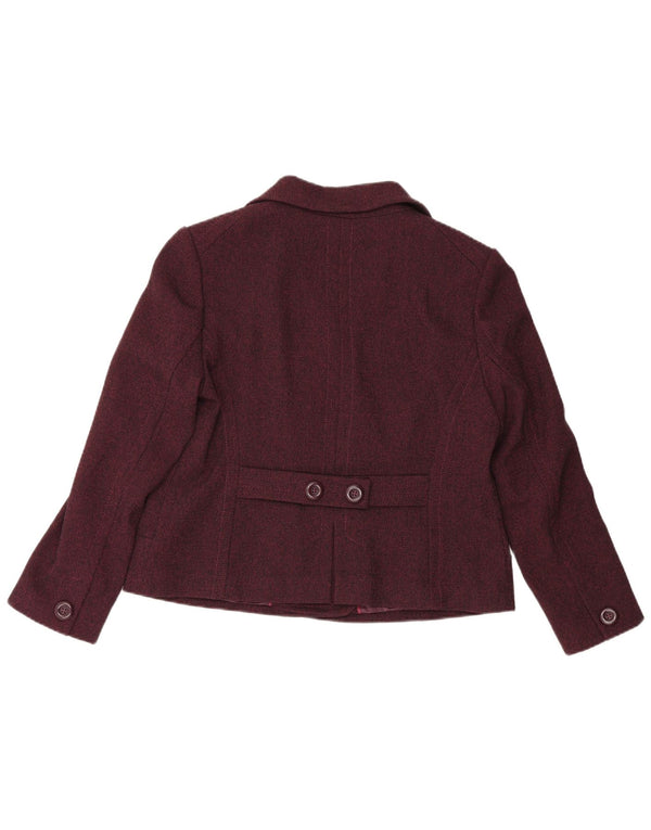 Marks & Spencer Veste blazer croisée pour femme UK 18 XL Bordeaux