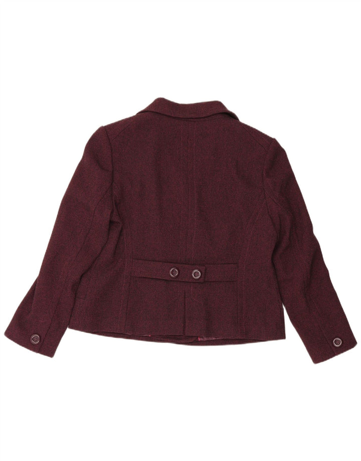 Marks & Spencer Veste blazer croisée pour femme UK 18 XL Bordeaux