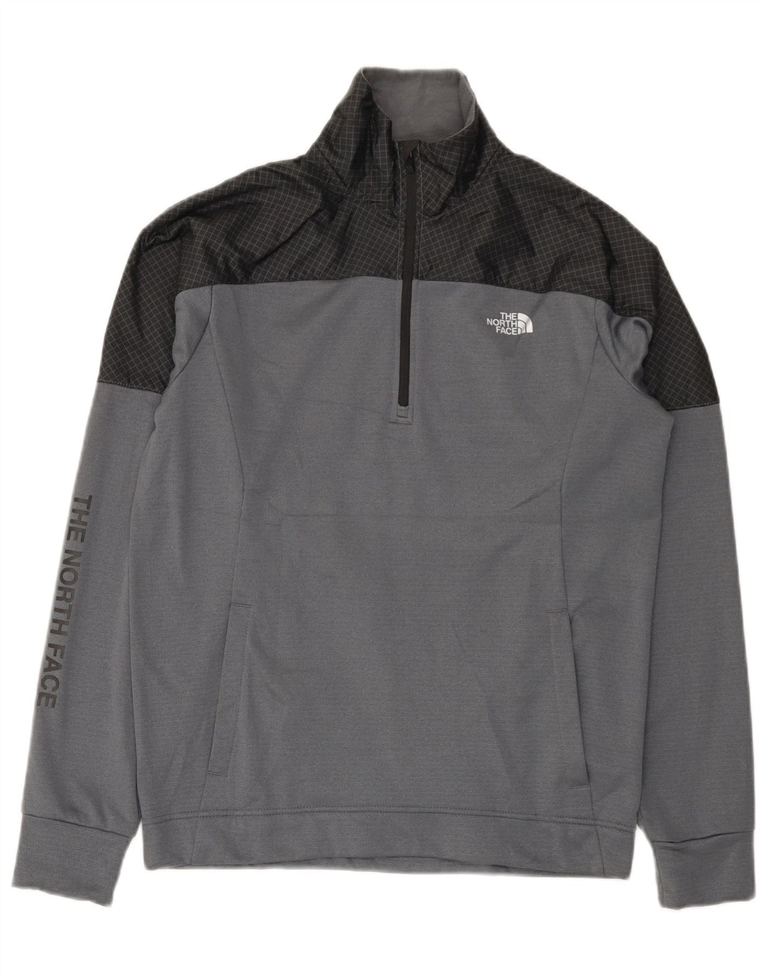 The North Face Sweat-shirt graphique pour hommes, petit, gris, colour block