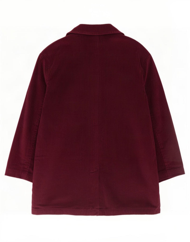 Eddie Bauer Veste blazer surdimensionnée à 3 boutons pour femme UK 14 Bordeaux moyen