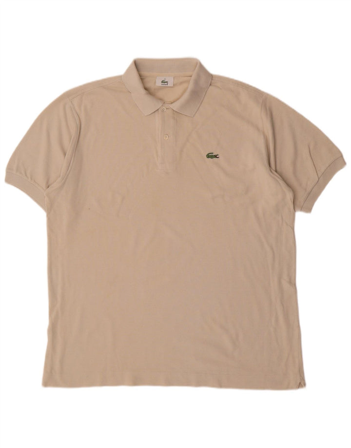 LACOSTE Polo Homme Taille 5 Grand Coton Blanc Cassé