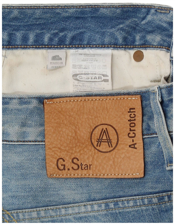 G-Star Short en jean W32 en coton moucheté bleu moyen homme