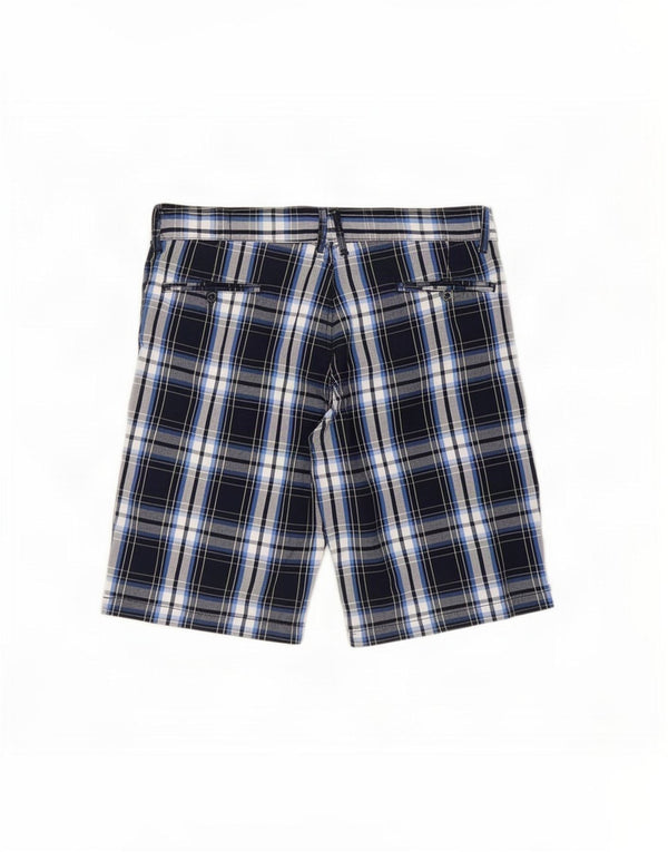 Jack & Jones Short Chino Homme XL W36 Bleu Marine à Carreaux Coton