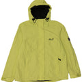 JACK WOLFSKIN Veste de pluie à capuche pour femme UK 18 XL Vert Polyamide