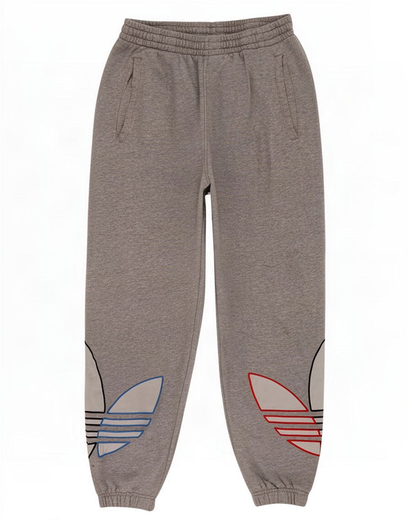 Adidas Pantalon de survêtement graphique pour homme en coton gris moyen