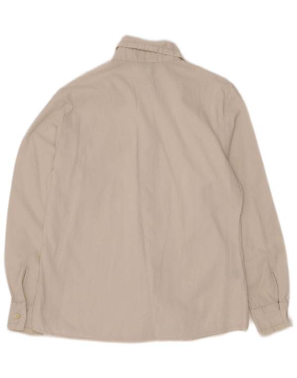 BENETTON Womens Shirt IT 42 Medium White Cotton