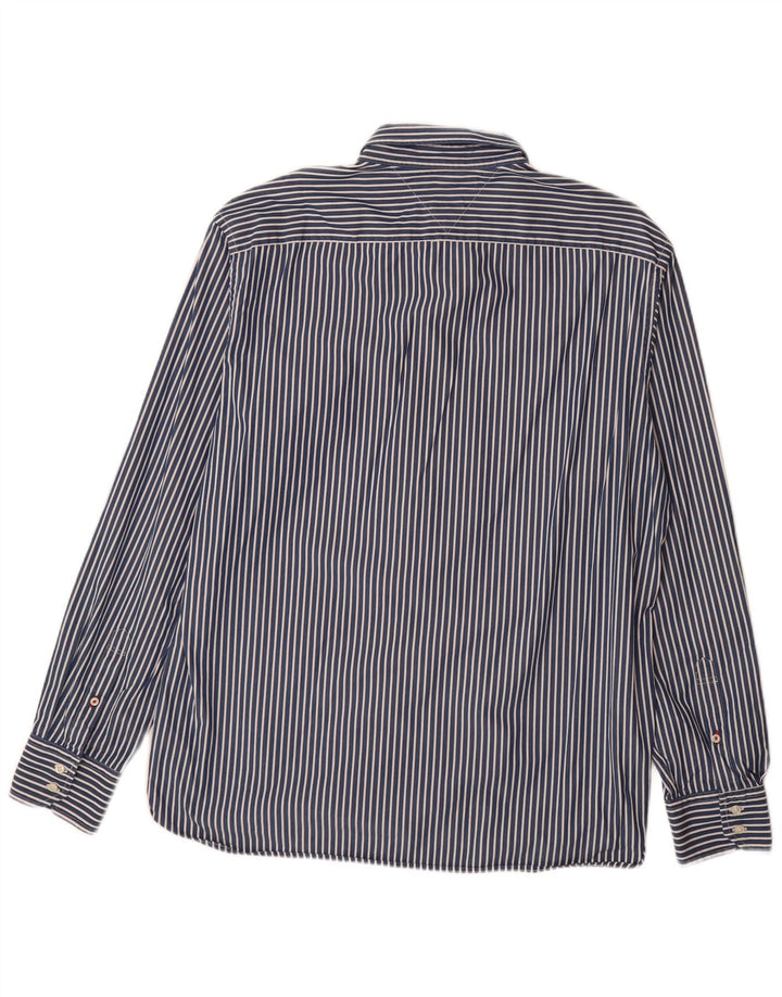 TOMMY HILFIGER Chemise Homme XL Bleu Marine Rayé