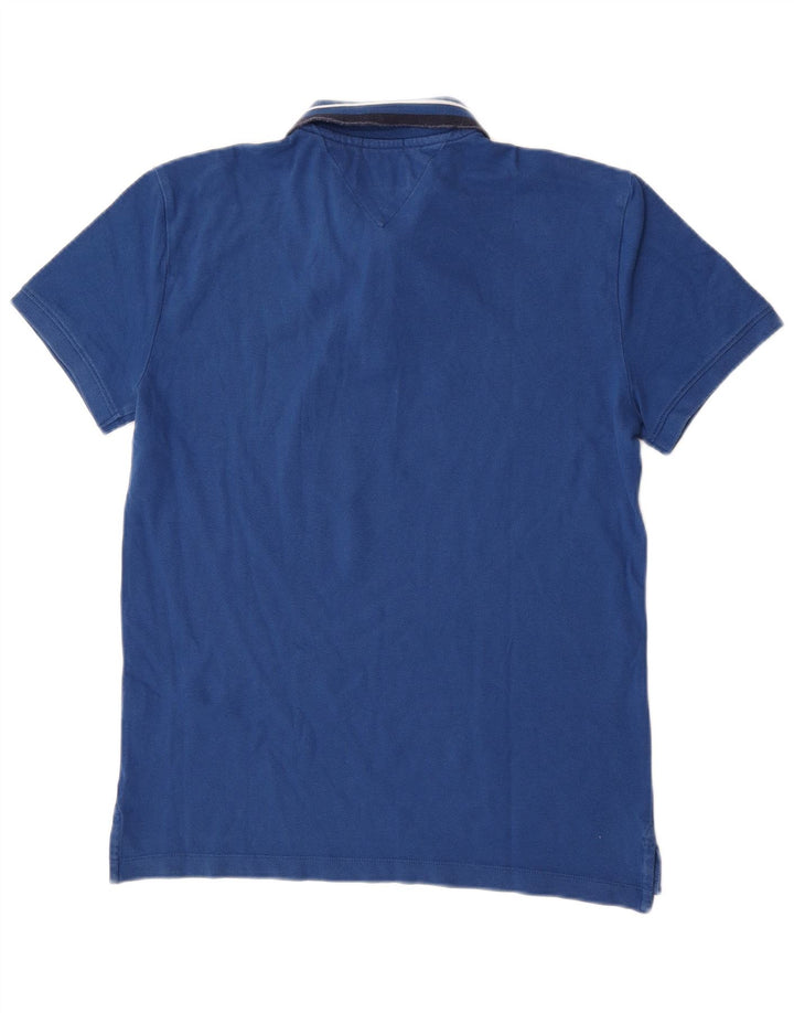 Tommy Hilfiger Polo coupe classique pour homme, petit bleu