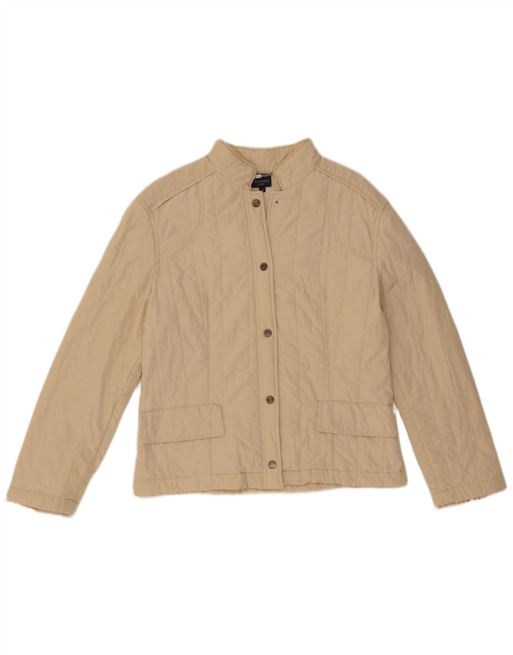 Femme Trussardi Veste matelassée IT 46 Large Polyester Blanc Cassé