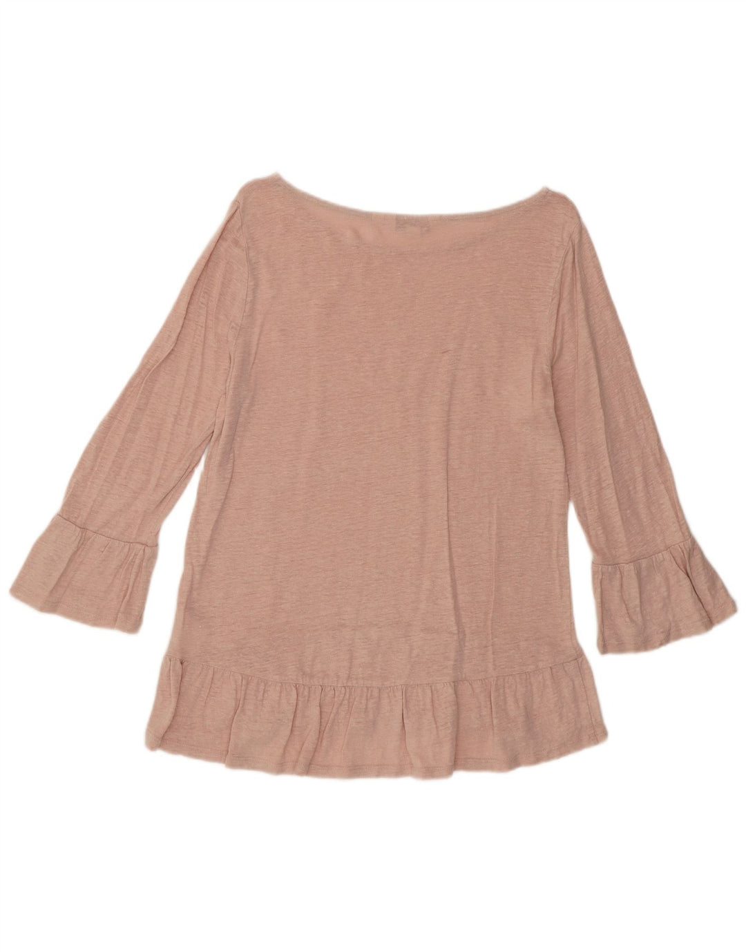 Haut chemisier à manches 3/4 Boden pour femme UK 8 petit lin rose