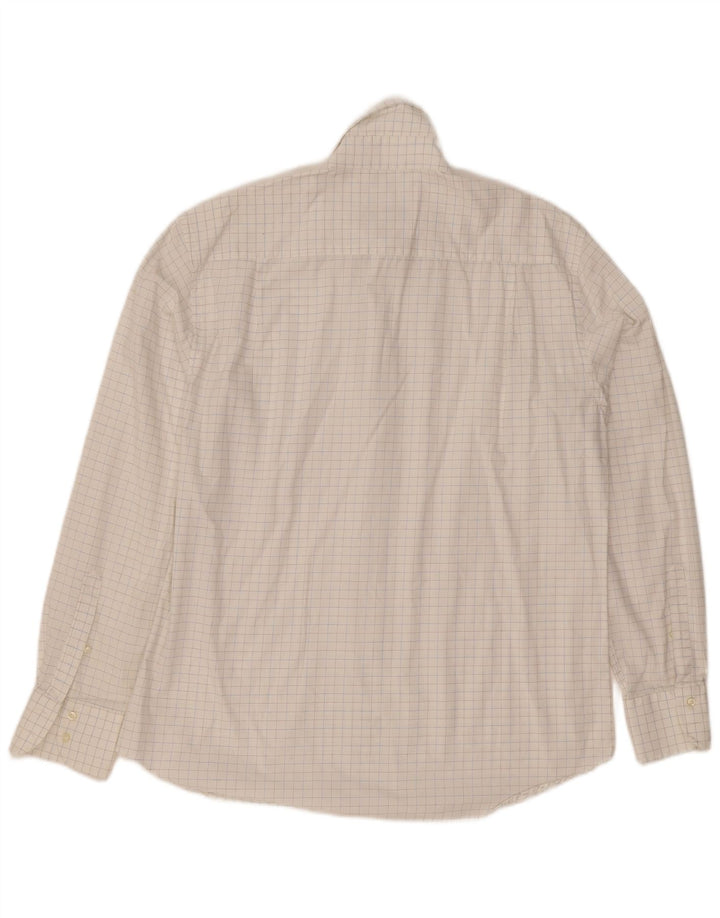 Luciano Soprani Chemise Homme Grand Carreau Blanc