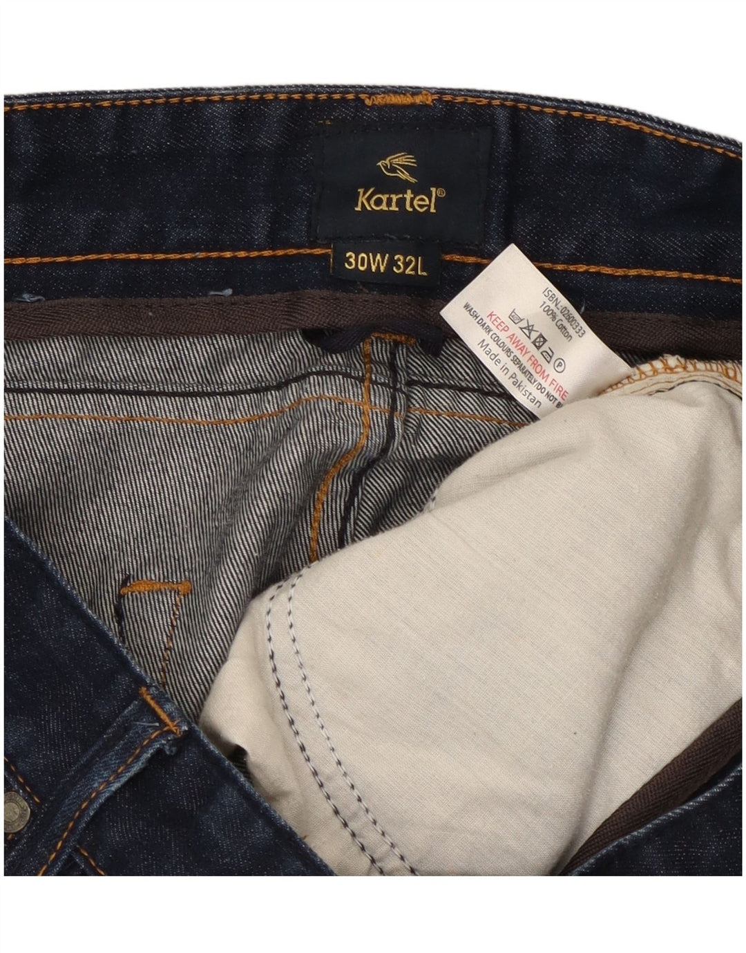 KARTEL Jean droit homme W30 L32 bleu marine coton