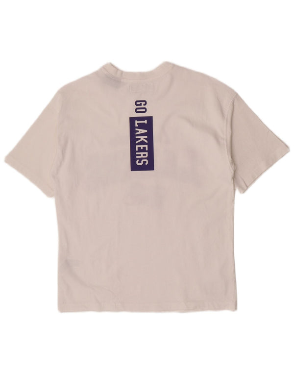 Zara Garçons Los Angeles Lakers Graphic T-Shirt Top 11-12 ans Blanc Coton