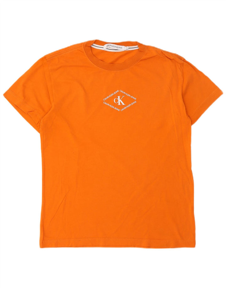 Calvin Klein Jeans T-shirt graphique pour homme XS Orange