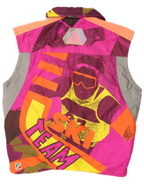 Colmar Gilet rembourré de ski graphique pour homme UK 36 Small Multicolore Colourblock