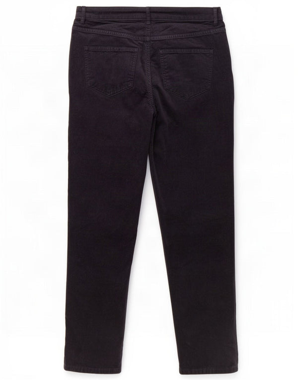 Marks & Spencer Pantalon en velours côtelé pour femme UK 14 Large W32 L28 Bleu marine