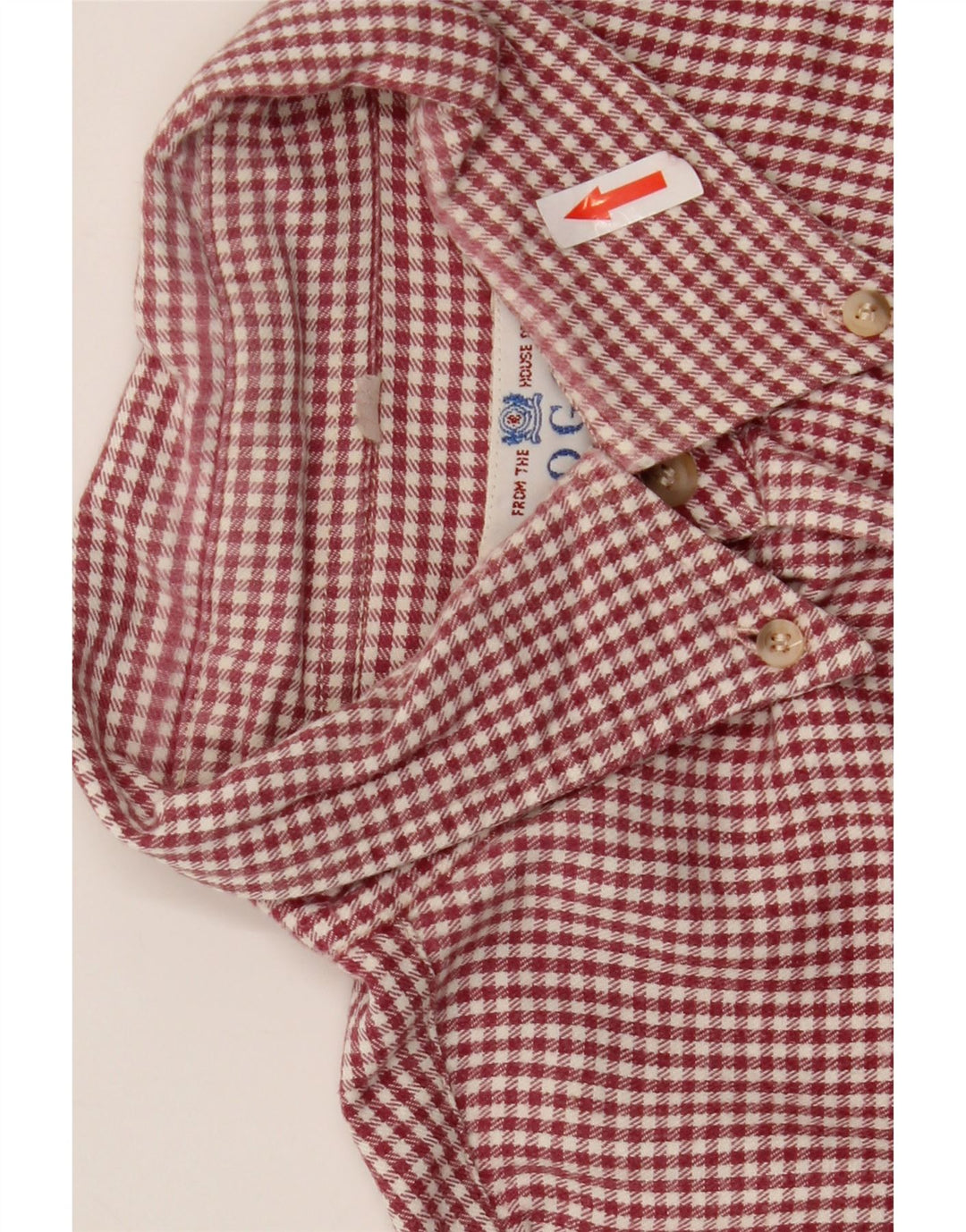 Boggi Chemise Homme Grand Vichy Rouge