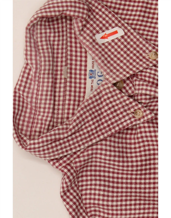 Boggi Chemise Homme Grand Vichy Rouge
