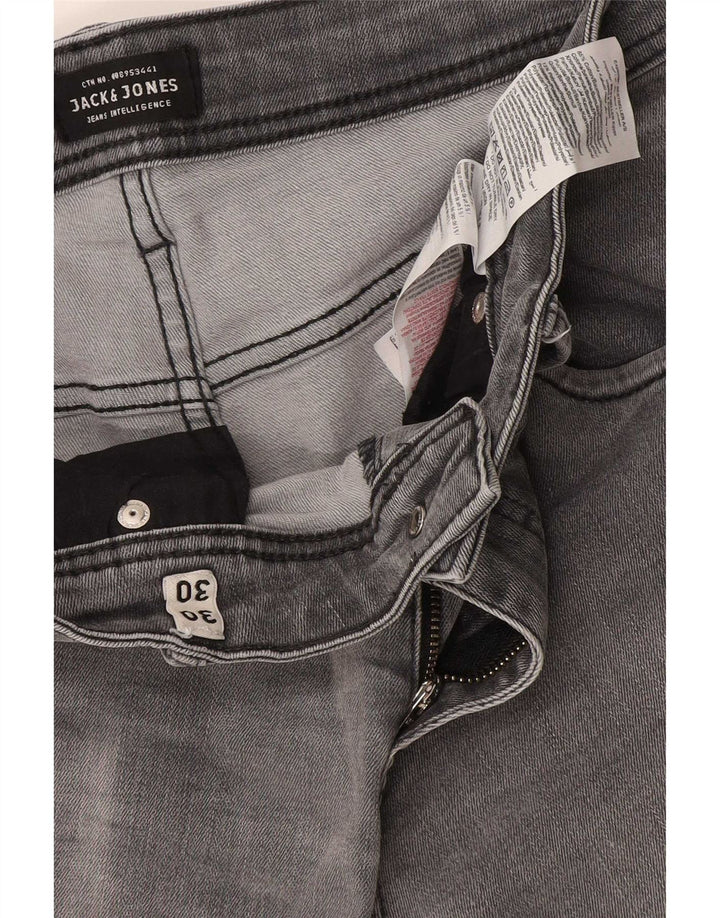 Jack & Jones Jean Slim GLENN W30 L30 Homme Gris Coton