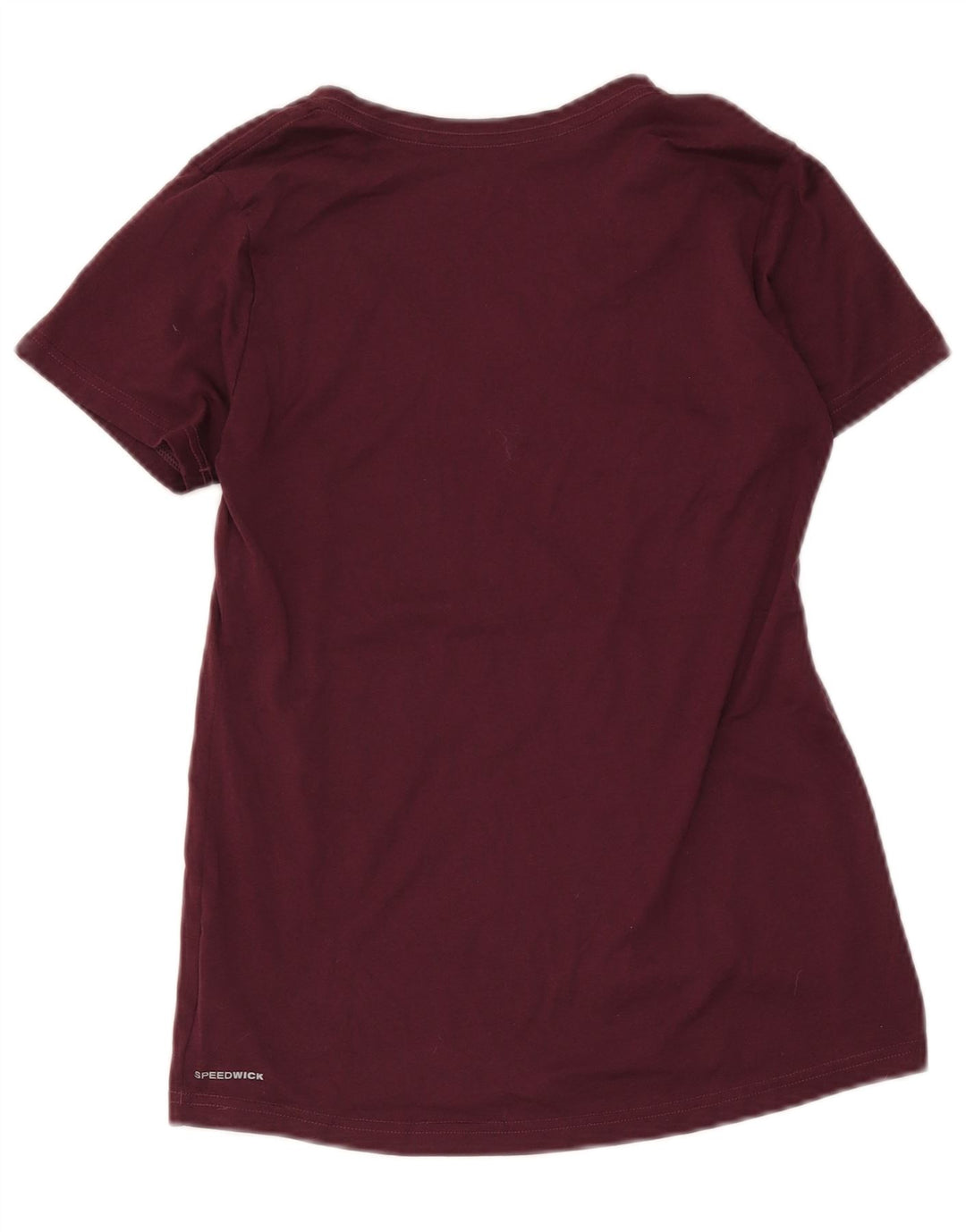 Reebok T-Shirt Femme UK 10 Petit Bordeaux Polyester
