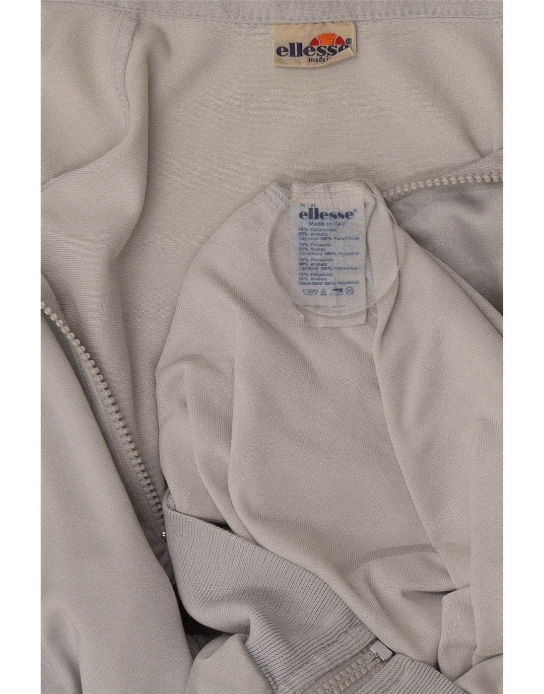 Ellesse Veste de survêtement pour homme IT 54 XL Gris Colorblock Polyester