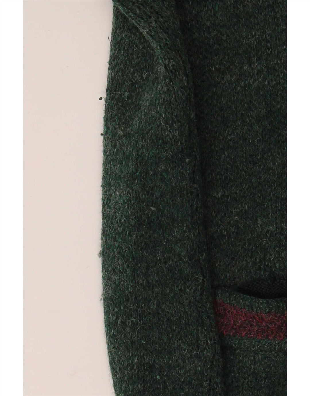 vintage Homme Cardigan Pull XL Laine Verte