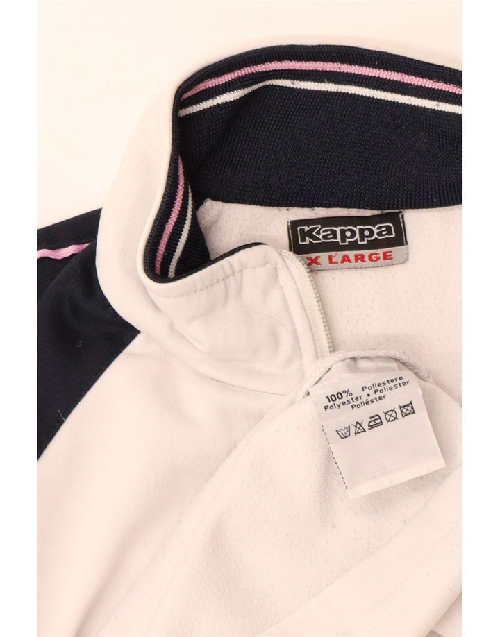 Champion Veste de survêtement pour femme UK 18 XL Blanc Colorblock Polyester