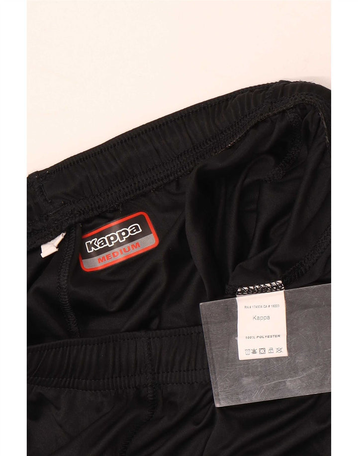 Kappa Short de Sport Graphique Homme Noir Moyen Polyester