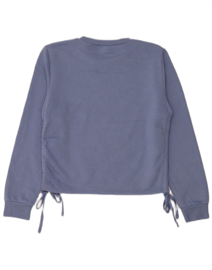 Zara Sweat-shirt pour femme UK 44 Bleu moyen Polyester