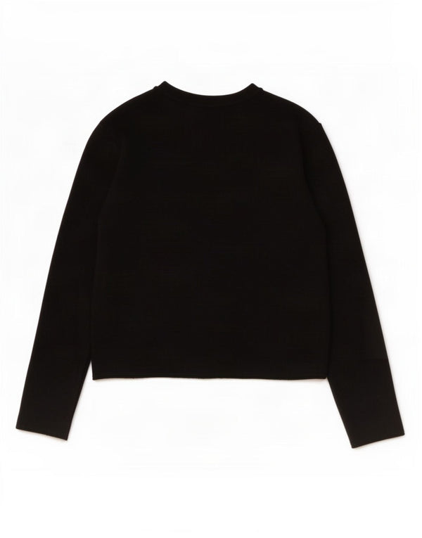 Zara Cardigan Femme Pull UK 14 Medium Noir Viscose