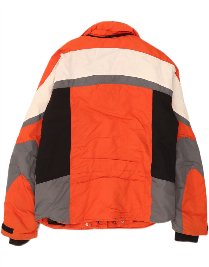 BRUGI Mens Windbreaker Jacket IT 50 Large Red Colourblock Polyamide Vintage Brugi and Second-Hand Brugi from Messina Hembry 