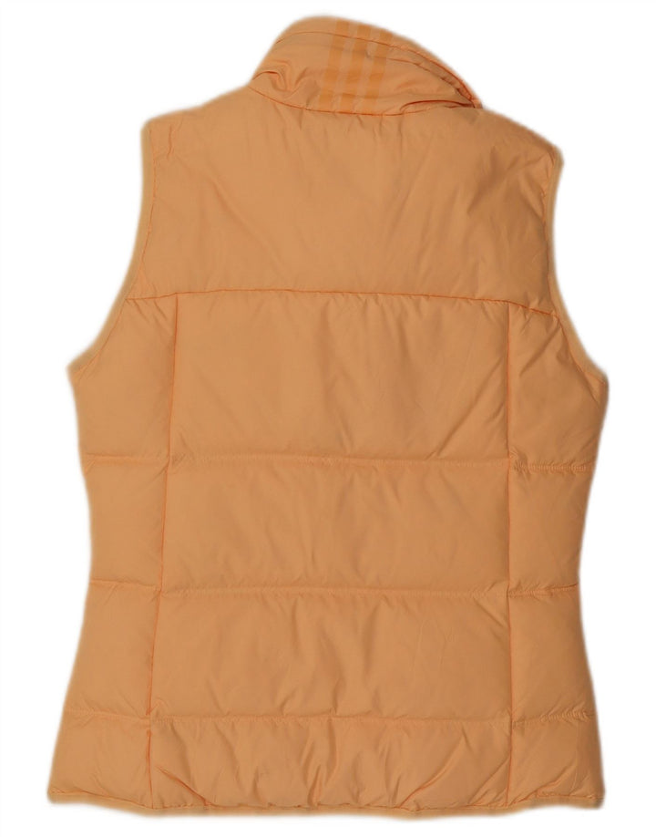 ADIDAS Gilet rembourré pour femme UK 10 Petit Orange Polyester