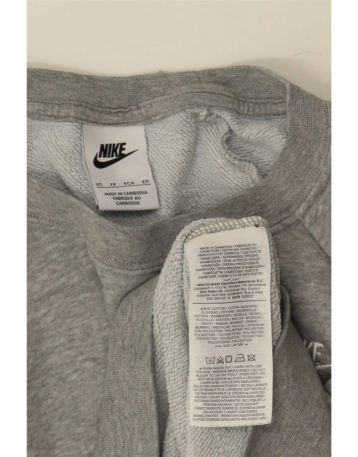 Nike Sweat-shirt pour femme UK 6 XS Gris Coton