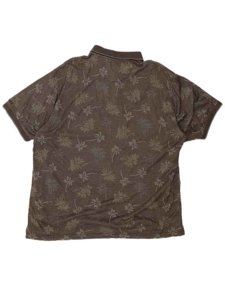 IZOD Polo de Golf Homme XL Gris Coton Floral