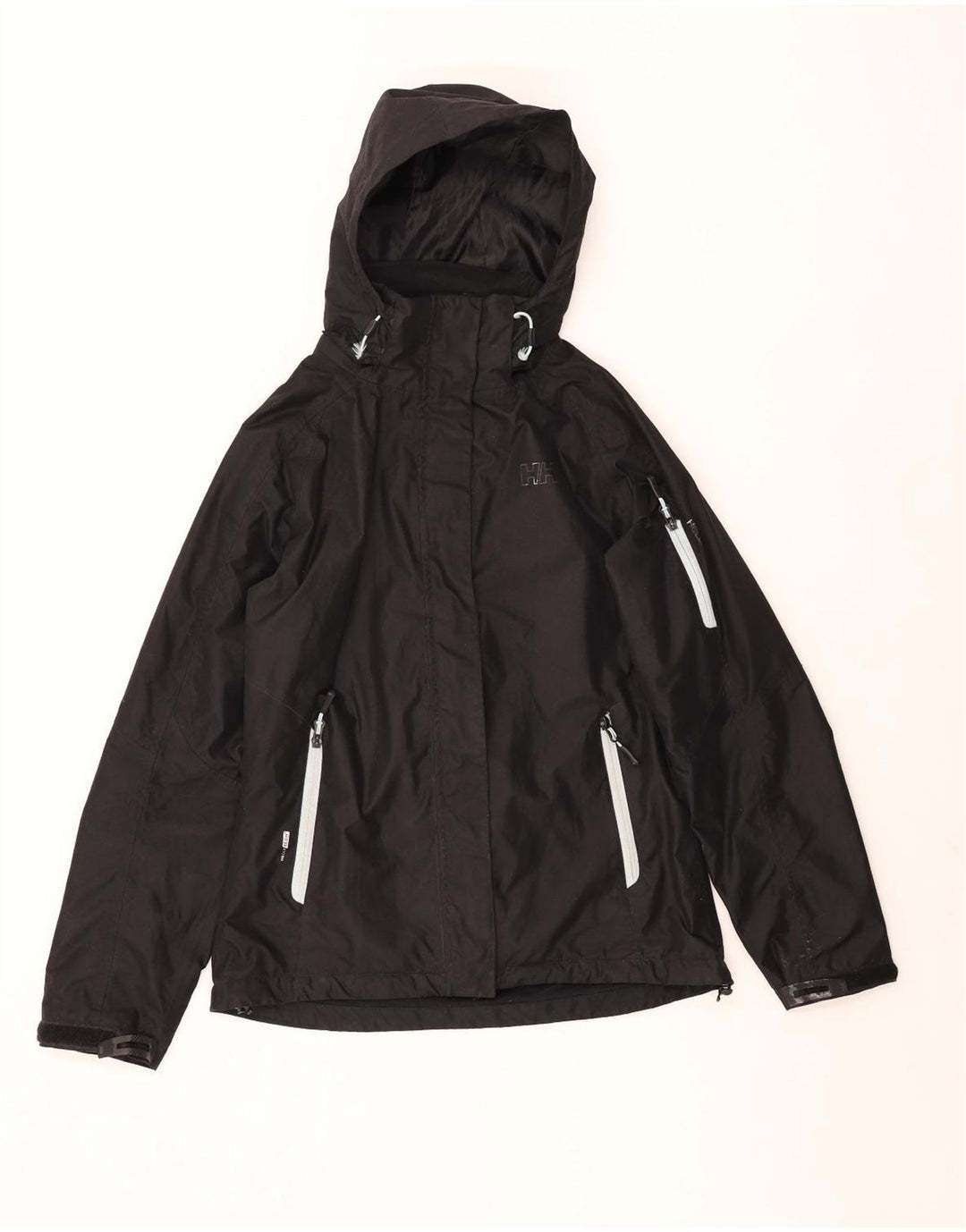 Helly Hansen Veste coupe-vent surdimensionnée à capuche pour femme UK 10 Small Noir