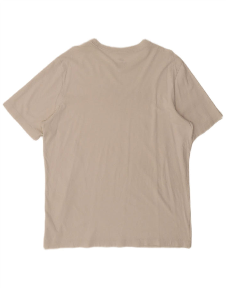 Nike T-shirt graphique pour homme en coton blanc cassé