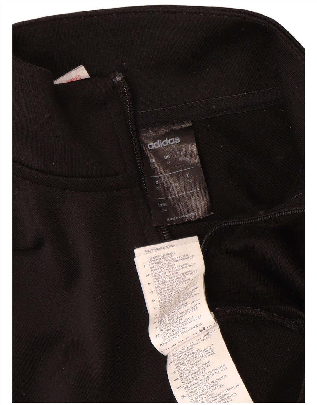 Adidas Veste de Survêtement Graphique Fille 11-12 Ans Noir Polyester