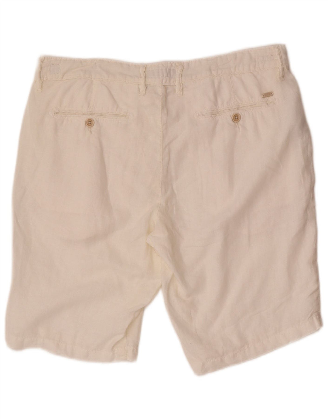 Rifle Short Chino Homme W32 Lin Blanc Moyen