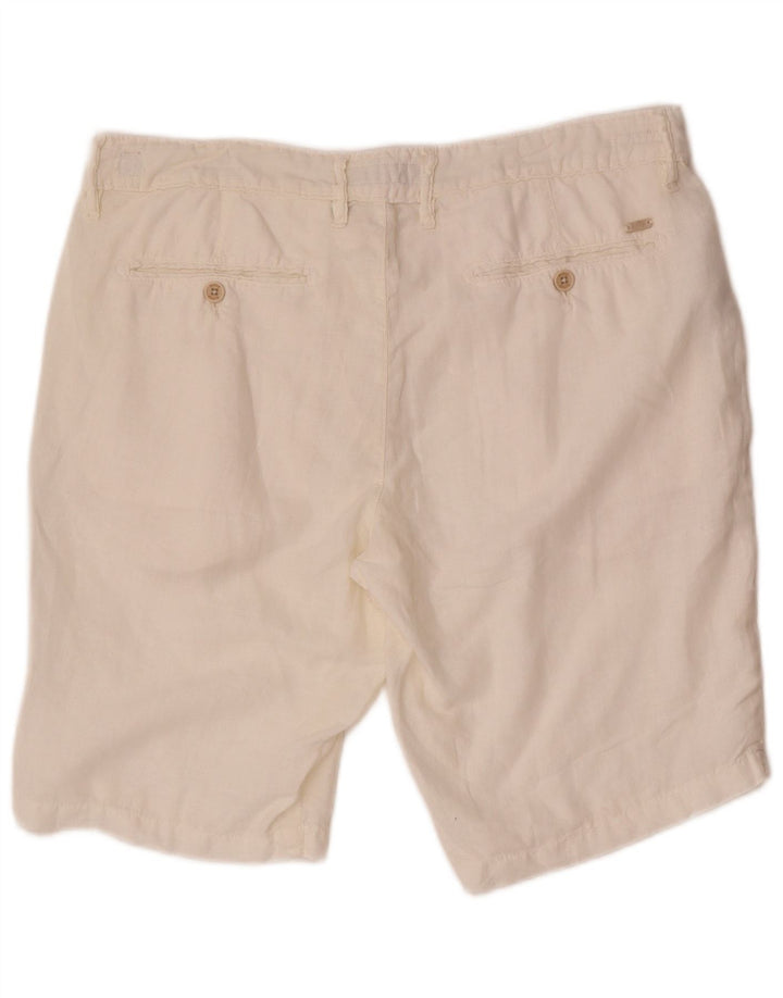Rifle Short Chino Homme W32 Lin Blanc Moyen
