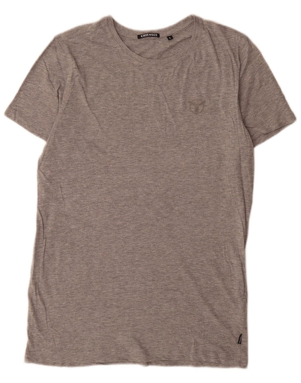 Chiemsee T-Shirt Homme Haut Large Gris Moucheté Coton