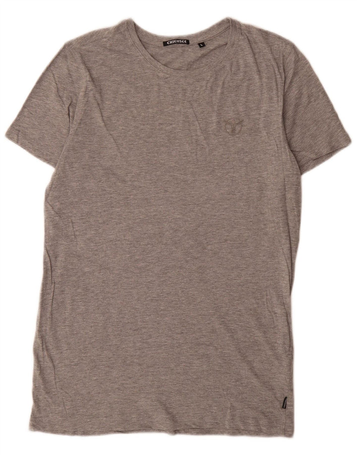 Chiemsee T-Shirt Homme Haut Large Gris Moucheté Coton