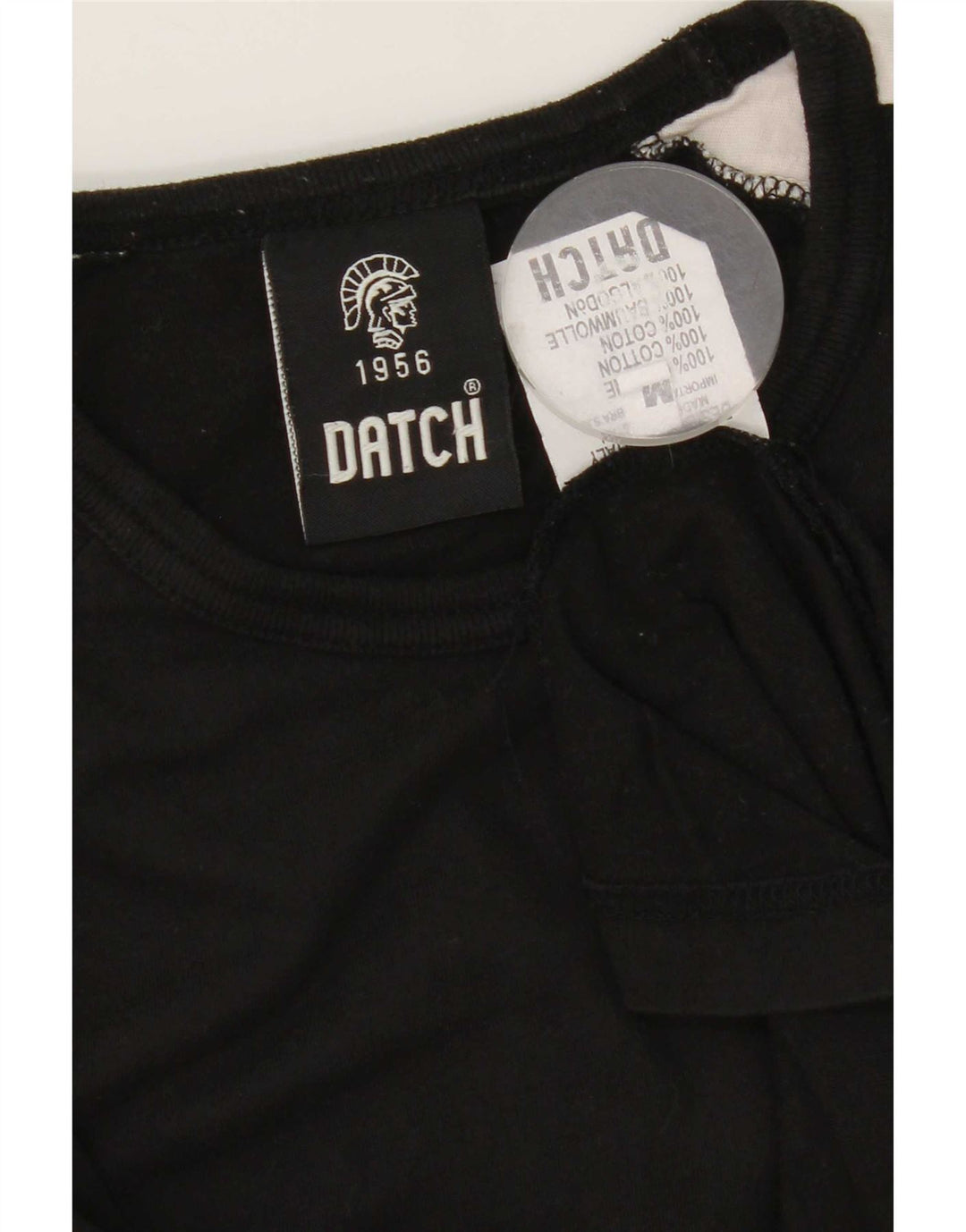 Datch Haut à manches longues pour homme en coton color block noir moyen