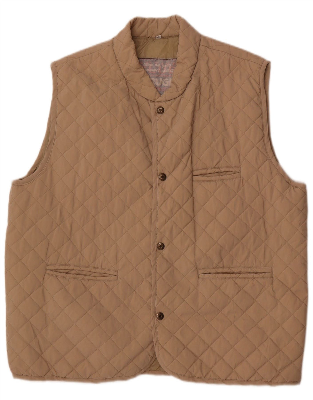 Brugi Gilet matelassé pour homme UK 42 XL Beige Polyester