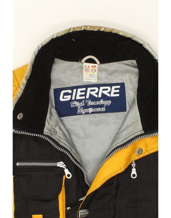 VINTAGE Mens Utility Gilet IT 48 Medium Black Colourblock Nylon Vintage Vintage and Second-Hand Vintage from Messina Hembry 