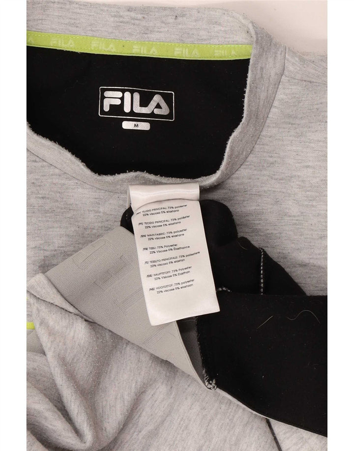 Fila Sweat-Shirt Graphique Homme Gris Moyen Polyester Colorblock