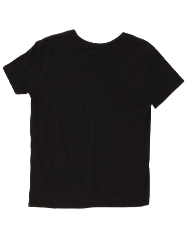 Nike Dri Fit Graphic T-shirt pour femme UK 10 Petit Noir
