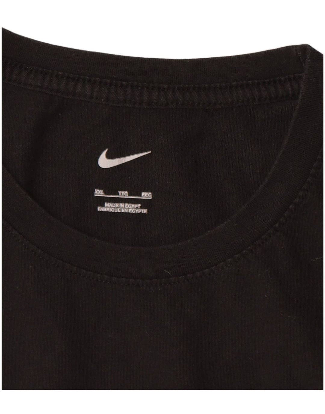 NIKE T-Shirt Homme Haut 2XL Coton Noir