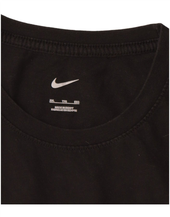 NIKE T-Shirt Homme Haut 2XL Coton Noir