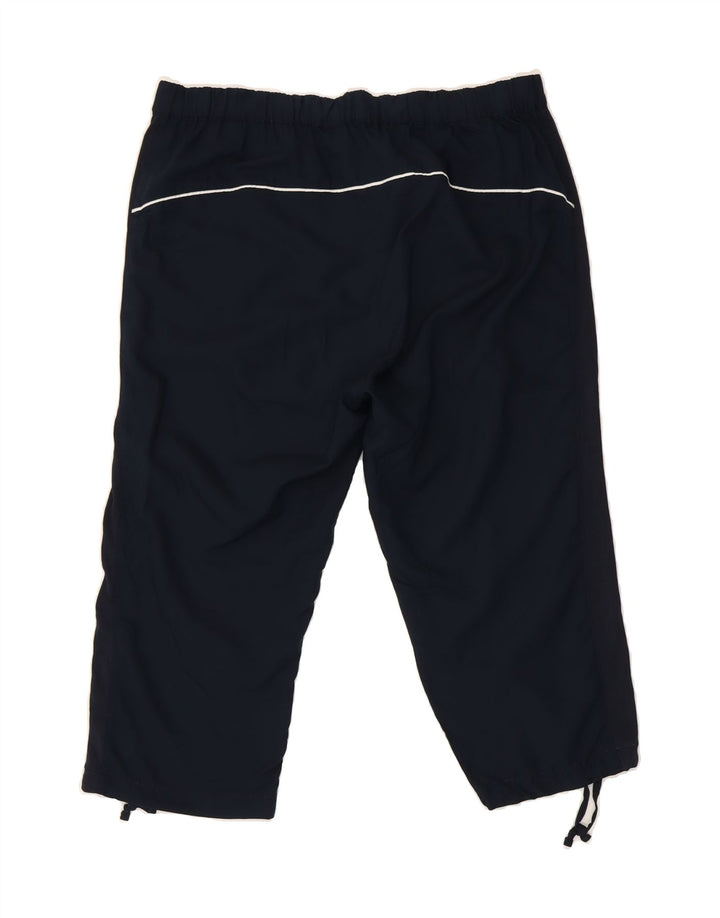 ELLESSE Womens Capri Tracksuit Trousers UK 14 Large Navy Blue Vintage Ellesse and Second-Hand Ellesse from Messina Hembry 